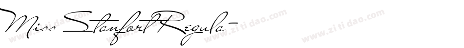 Miss Stanfort Regula字体转换